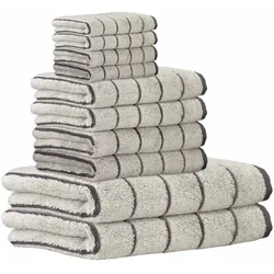 CAWÖ Handtuch Set, 10-tlg. - C Balance, 2x Duschtuch, 4x Handtuch, 4x Gästetuch Platin / Set