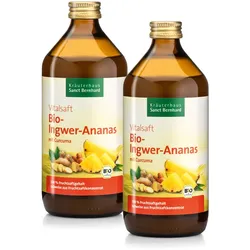 Bio-Ingwer-Ananas-Vitalsaft 2 x 500 ml - 1 Liter
