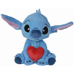 Simba 6315876995X06 - Disney Stitch mit Plüsch-Herz, 25cm