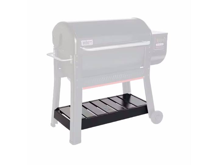 Weber Ablageboden SMOQUE XL Bodenfach – Weber Grill Ablage/Grill Rollwagen/Grill Erweiterung – schwarz