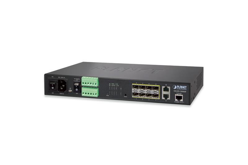 PLANET MGSD-10080F, Managed, L2+, Vollduplex, Rack-Einbau, 1U