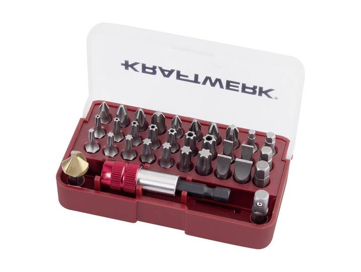 Bit-Set KRAFTWERK, silber (silberfarben), L:25cm, Metall, Bits, Bit-Set