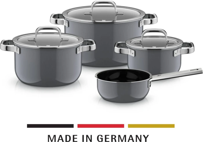 WMF 4-teiliges Topfset Fusiontec Mineral Pro Platinum 0518825290