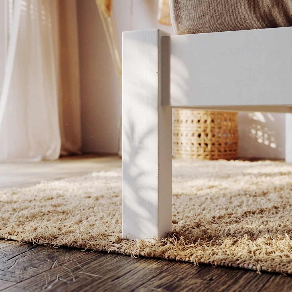 August Grove Alessio Solid Wood Bed White Kingsize (5')