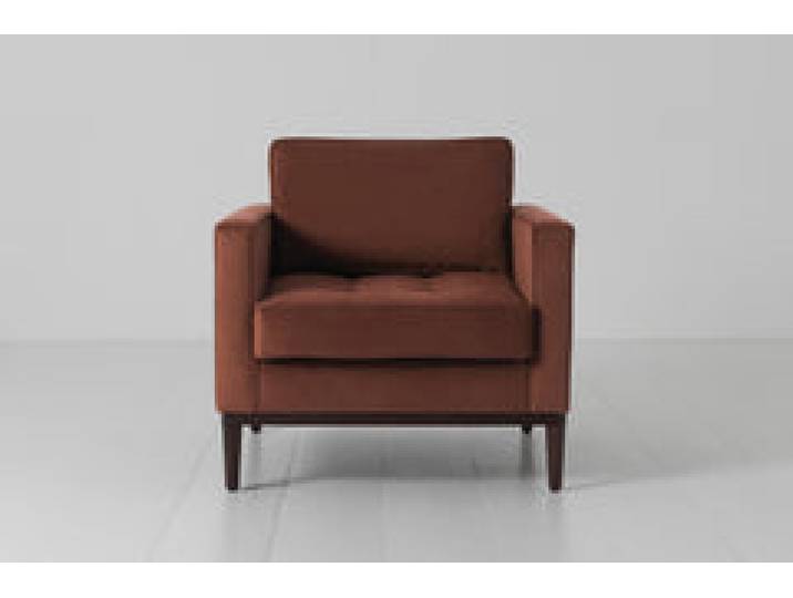 Sessel Model 02, Ziegelrot