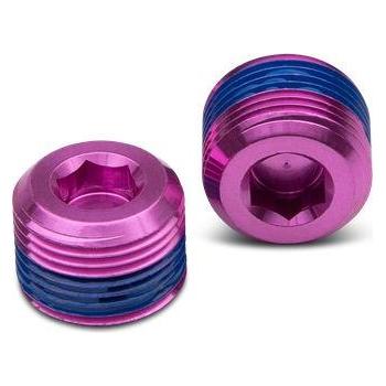 Crankbrothers Pedal End Cap Endkappe, (VE/2), Hex, pink (52566768)