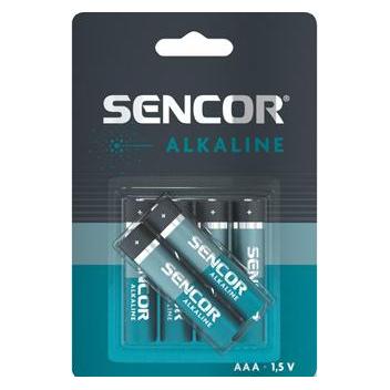 Sencor Einmal alkalisch Batterie AAA, 6-pack (6 Stk., AAA) (SBA LR03 4+2BP AAA A)