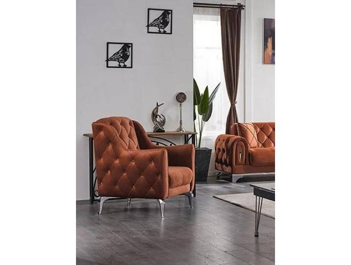 Xlmoebel Chesterfield-Sessel Brauner Chesterfield-Polstersessel mit bequemer Polsterung (Sessel), Hergestellt in Europa