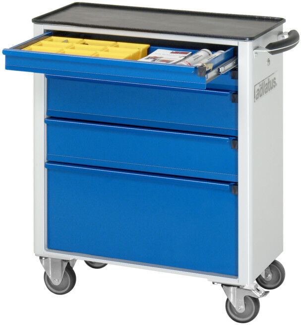 Chariot à outils Rau avec 5 tiroirs métal LxPxH 700x350x860mm (02-7100.11)
