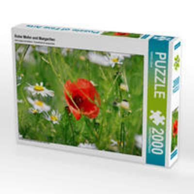 CALVENDO Puzzle Roter Mohn und Margeriten | 2000 Teile Lege-Größe 90x67cm Foto-Puzzle für glückliche Stunden