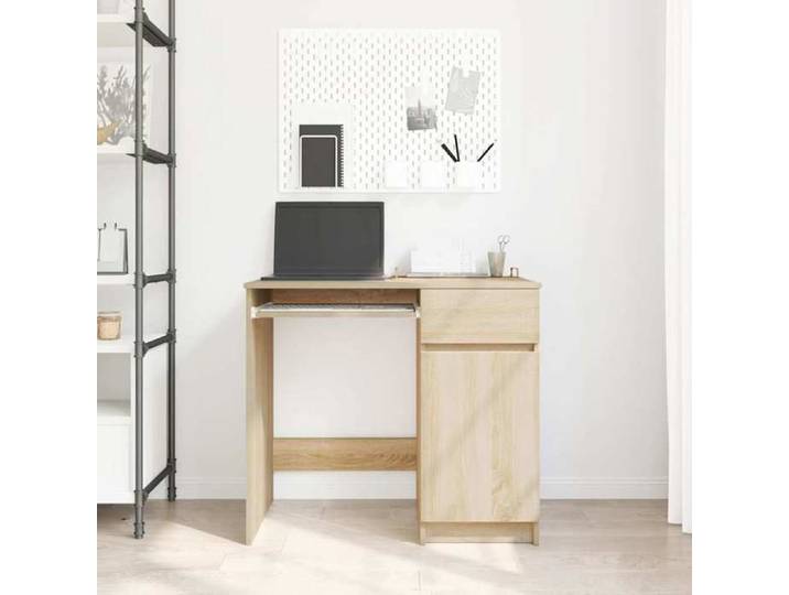 Bureau droit - GKK - Bureau informatique - chêne Sonoma 86x49x76 cm - bois d'ingénierie @848@