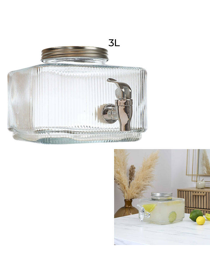 Summertime Getränkespender in Transparent - 3 l - onesize