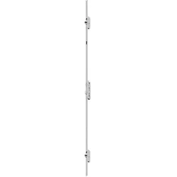 Fuhr, Türschloss + Schliesszylinder, Mehrfachverriegelung Multisafe 833P Automatik Fallenriegel E PZ16/45/92/9 mm Flachstulp silber DI... (Profilzylinder)