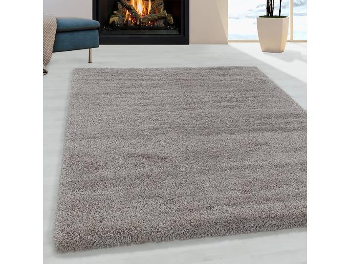 home24 Hoogpolig vloerkleed Fluffy 280 x 370cm beige/beige