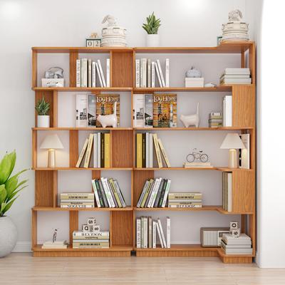 Kodotan sofa Set Of 2 Display Shelf, 90cm Space Saving Corner Bookshelf + 80cm Bookcase, Extendable Free Combination