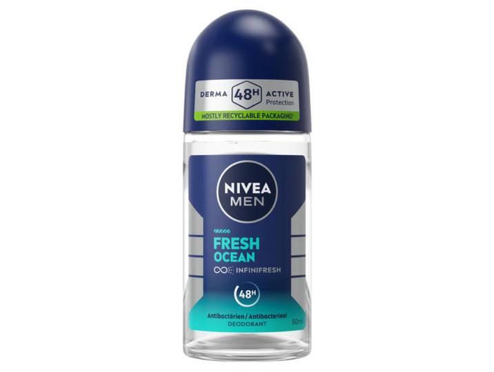 NIVEA MEN Déodorant Aisselles Fresh Océan Protection 48h Bille 50 ml