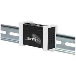 Allnet Shelly &bull Hutschiene &bull "Pro Verteiler Switch 4" &bull 4x Pro Anschlüsse &bull 1x LAN (4 Ports), Netzwerk Switch, Weiss