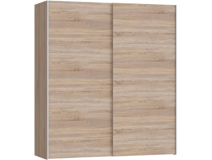 Schwebetürenschrank FORTE Dederik , braun (sonoma eiche), B:170cm H:191cm T:61cm, Holzwerkstoff, Schränke, Schwebetürenschrank, Griffleisten aus Metall