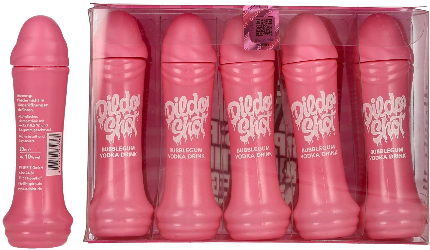 Dildo Shot Bubblegum Vodka Based 10% Vol. 10x0,02l PET