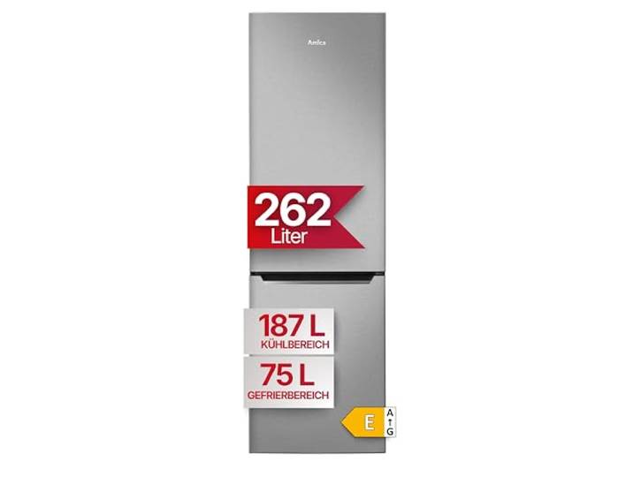 Amica Kühl-Gefrierkombination 262 L 176x54x55 cm KGCL 387 150 E