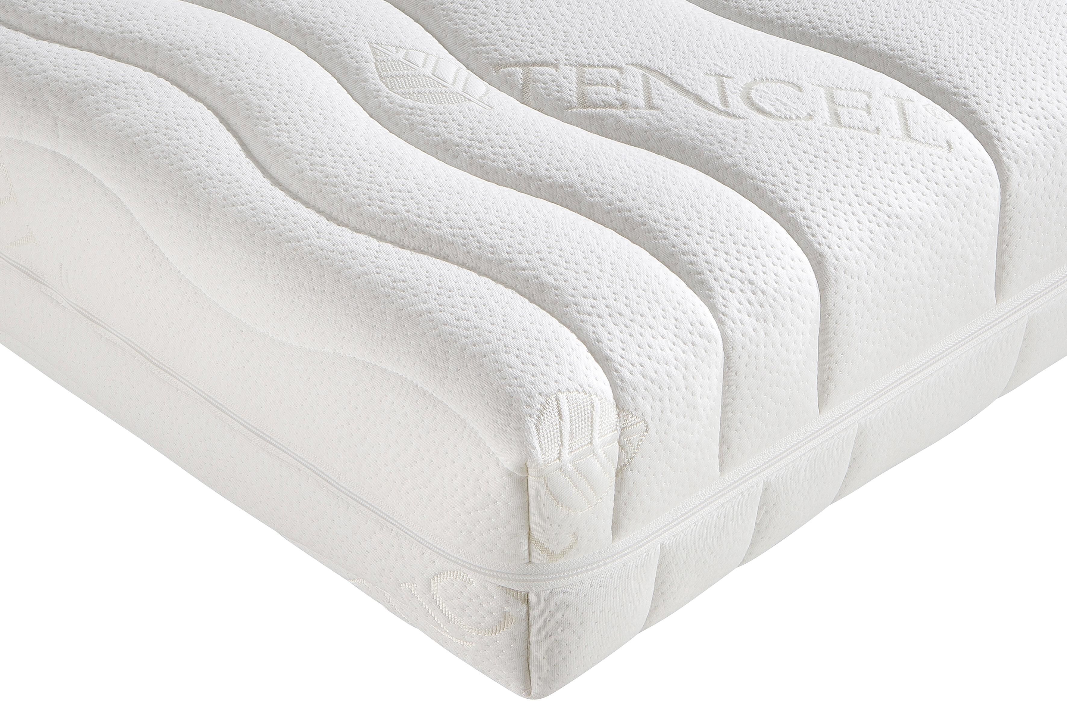 Komfortschaummatratze HEMAFA "Cellflex 1900" Gr. 20, beige (champagner), B:120cm H:19cm L:200cm, Bezug: 51% Polyester, 49% Lyocell (TENCEL™). Steppfüllung: 100% Polyester, Matratzen, Komfortschaummatratze champagner flexibel (0 kg - 90 kg), 19cm, feuchtig