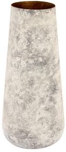 Atlas Lighting and Home Atlas Delmont Whitewash Textured Iron Vase