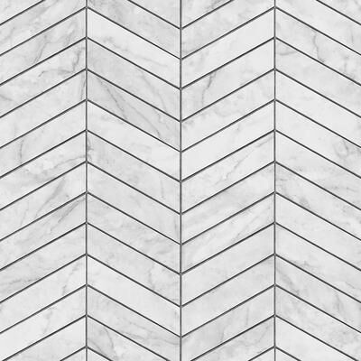 Lillian August Luxe Haven Marbled Chevron Peel and Stick Wallpaper