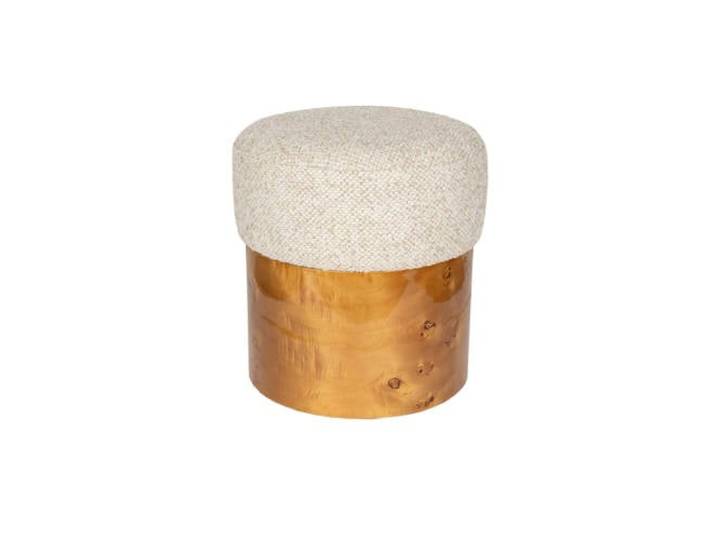 Dutchbone rechthoekige houten poef Burlin - beige