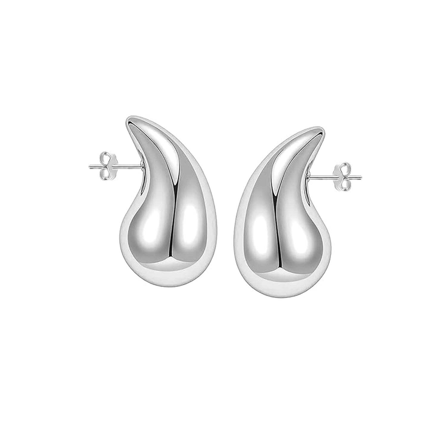 Chunky Dangle Oorbellen voor Vrouwen, 925 Sterling Zilver BIPE055