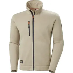 Strick-Fleecejacke "KENSINGTON" - 3XL - sand/schwarz