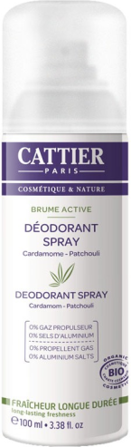 Cattier Deodorant Spray Brume Active 100 ml