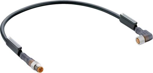 Lumberg Automation RSMV 3-RKMWV 3-224/1M-1 Sensor-/Aktor-Steckverbinder, konfektioniert M8 Stecker, gerade, Buchse, gewinkelt