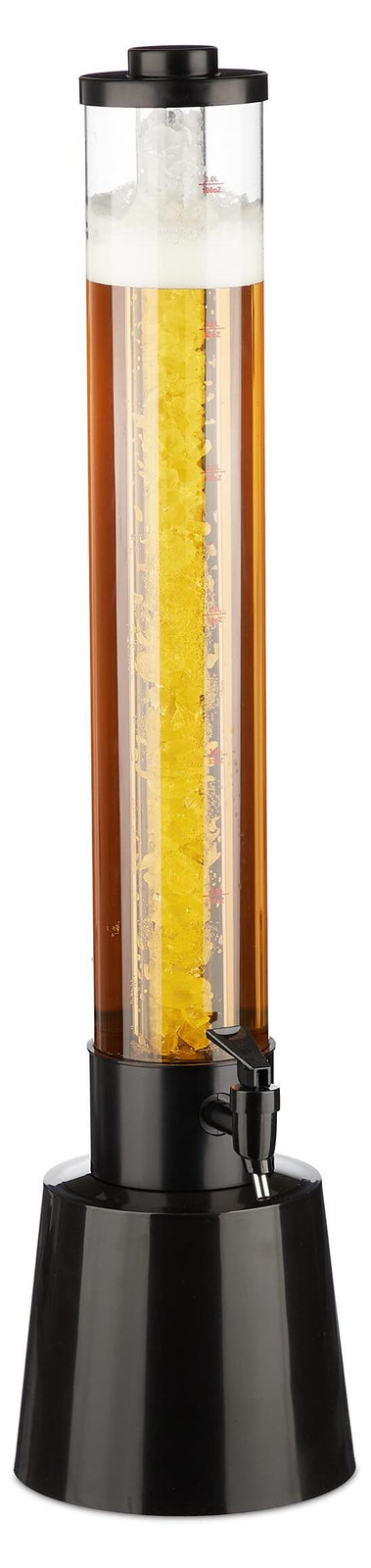 Dripio Biertoren met tappunt, 3 liter, transparant/zwart