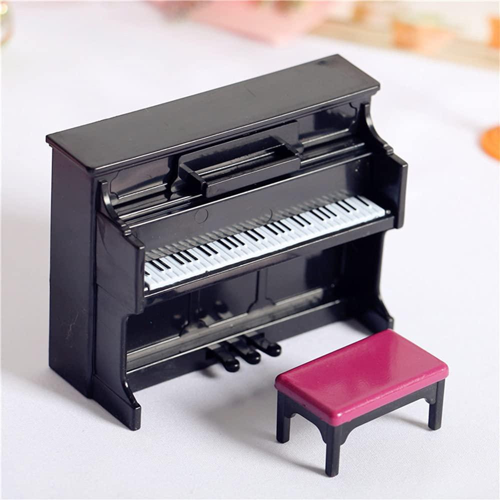 Lustrens Miniatuur Pop Piano met Stoel 1:12