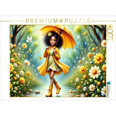 CALVENDO Puzzle Tanz im Frühlingsregen | 1000 Teile Lege-Größe 64x48cm Foto-Puzzle für glückliche Stunden
