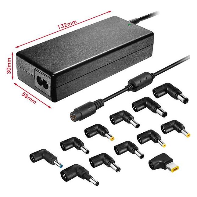 Leotec Cargador Para Portatil Automatico Universal 90w Negro (90 W) (LENCSHOME06)
