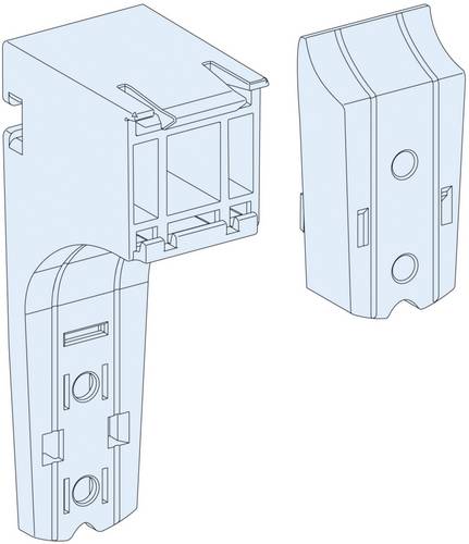 Schneider Electric LVS04256 PrismaSeT-P, Kabelkanalträger, horizontal,einstellbar,(10Stück) Kleinverteilerzubehör 1St.