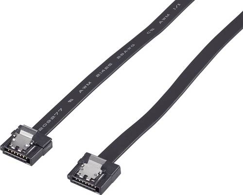Renkforce Festplatten Anschlusskabel [1x SATA-Buchse 7pol. - 1x SATA-Buchse 7pol.] 0.50m Schwarz