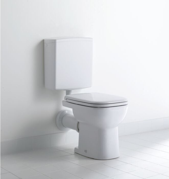 Duravit D-Code Stand WC 2108090000 Abgang waagrecht, Weiß Hochglanz