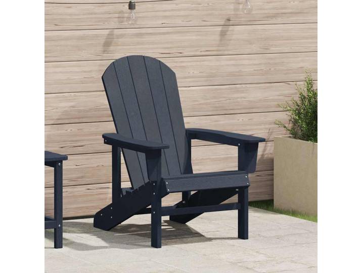 vidaXL Adirondack-Stuhl Marineblau HDPE