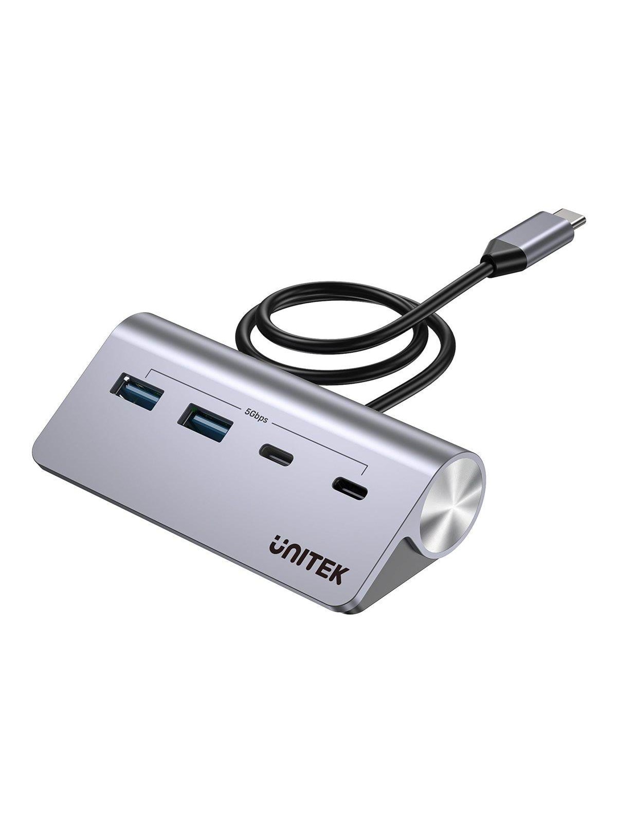 Unitek uHUB Q4 - hub - 4-in-1 - 4 ports USB-Hubs - 4 - Grau