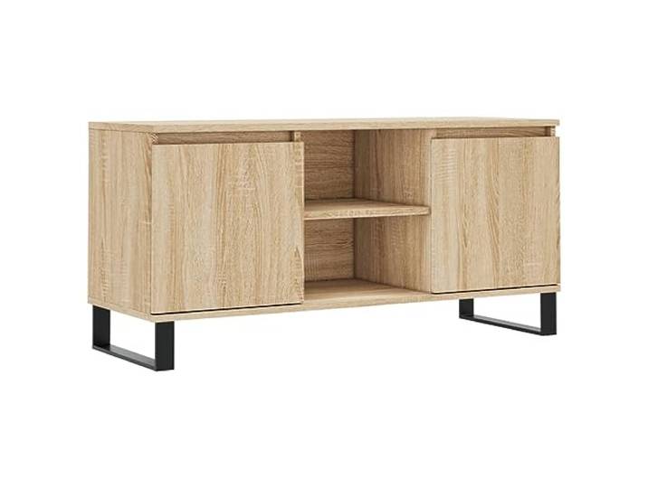 Makastle TV-Schrank Sonoma-Eiche 104x35x50 cm Holzwerkstoff