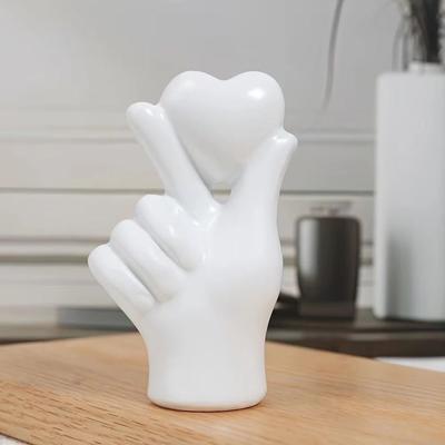 Inspired Finds Valentine Love Gesture Resin Ornament Romantic Modern Desk And Bedroom Decor white