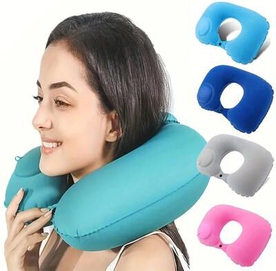Uplifted Goods Flocking Inflatable Portable Travel And Rest Hub green