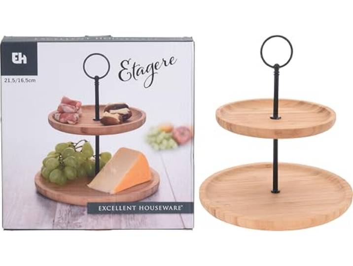 Etagere bamboe 2-laags