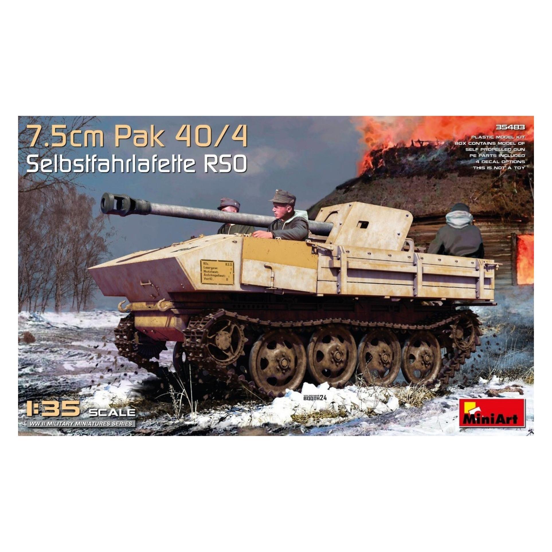 Mini art 1:35 7,5cm PaK40/4 auf RSO (3) (550035483)