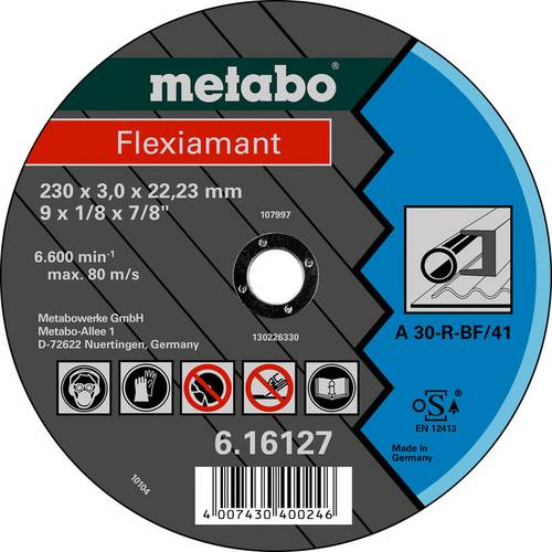 Metabo 616123000 Trennscheibe gerade 180mm 25 St. Metall