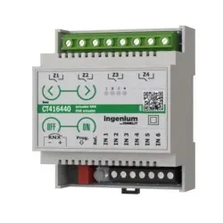 Comelit CT416440 Schaltaktor, 6 Eingänge, 4 Ausgänge 16A, manuell, KNX