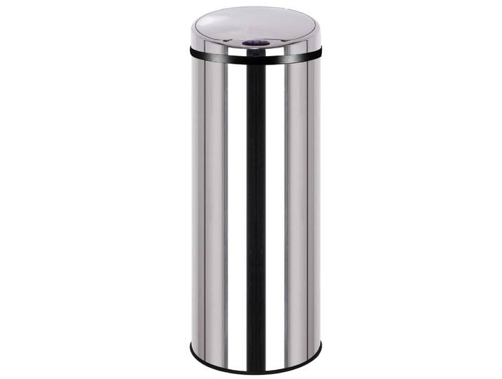 Poubelle de cuisine automatique acier inoxydable argent 50l