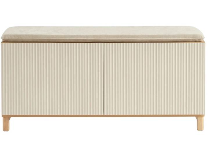 Bank für Schuhe BAÏTA ORCA 8 Paar Schuhe 2 Türen 2 Klappen beige